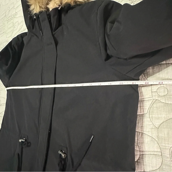 NWT Women's Levi's Arctic Cloth Fishtail Parka Jacket Size M Black - Picture 4 of 11